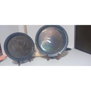 Vintage Johnson Bros jewelers silver plates